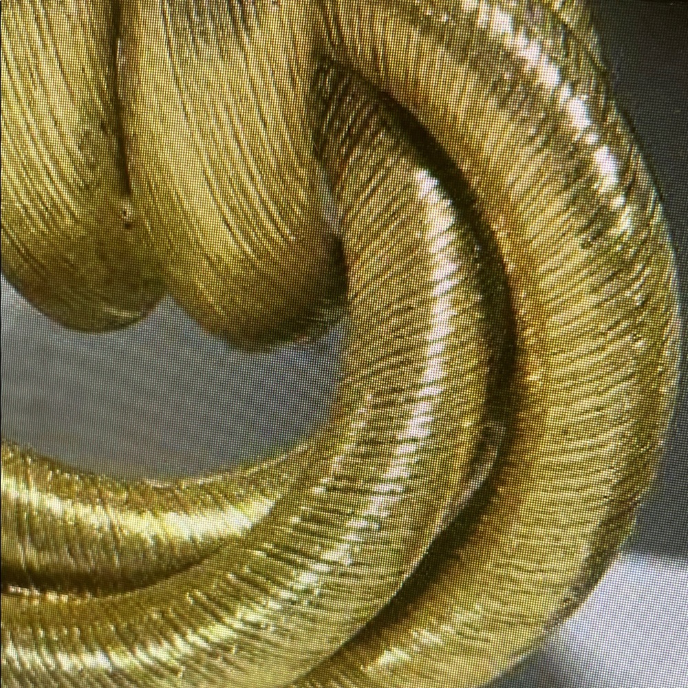 Givenchy Brushed Gold Interlocking Knot Clip-On E… - image 3